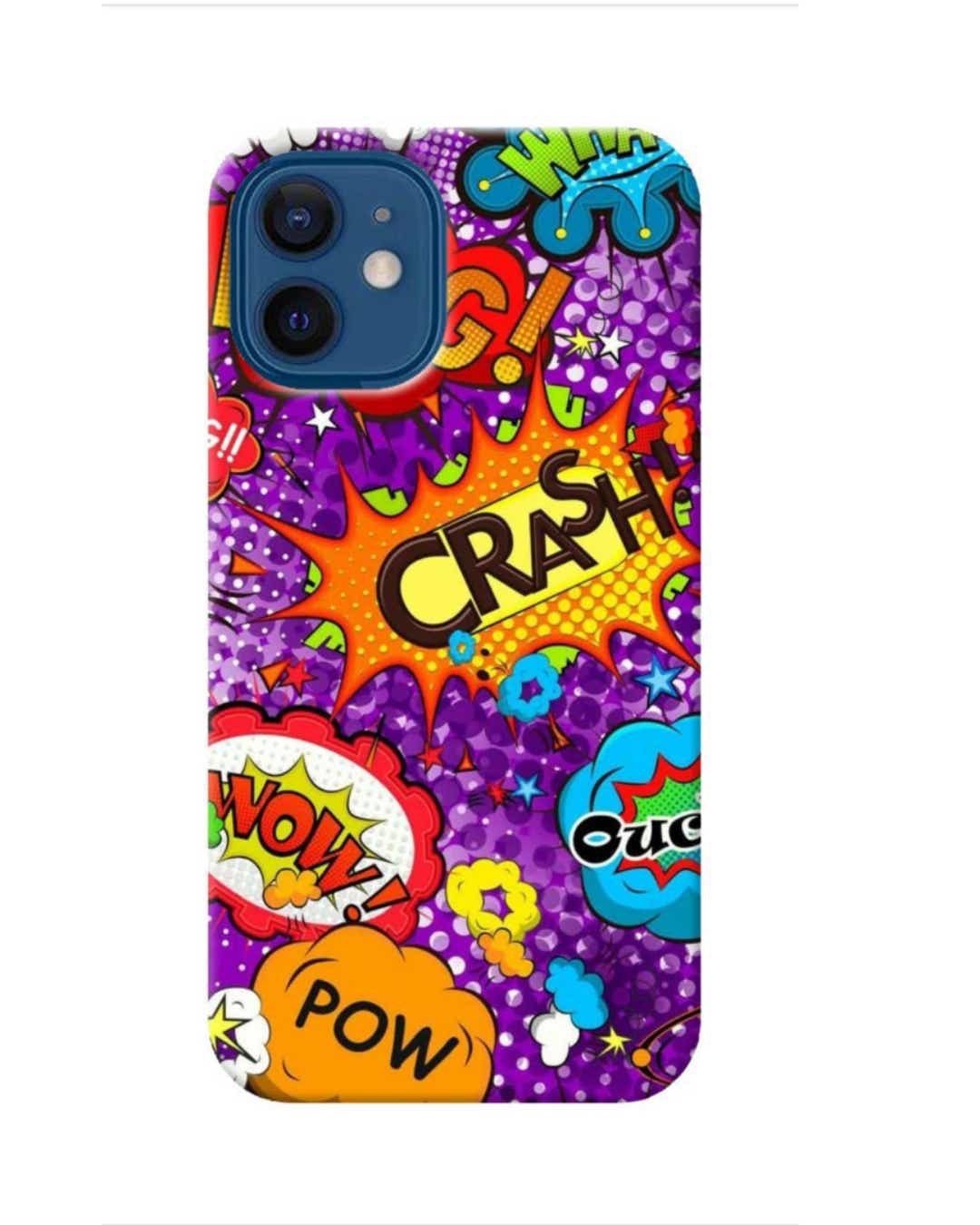 Shop Exclaim Printed Designer Hard Cover For iPhone 12 (Impact Resistant, Matte Finish)-Front