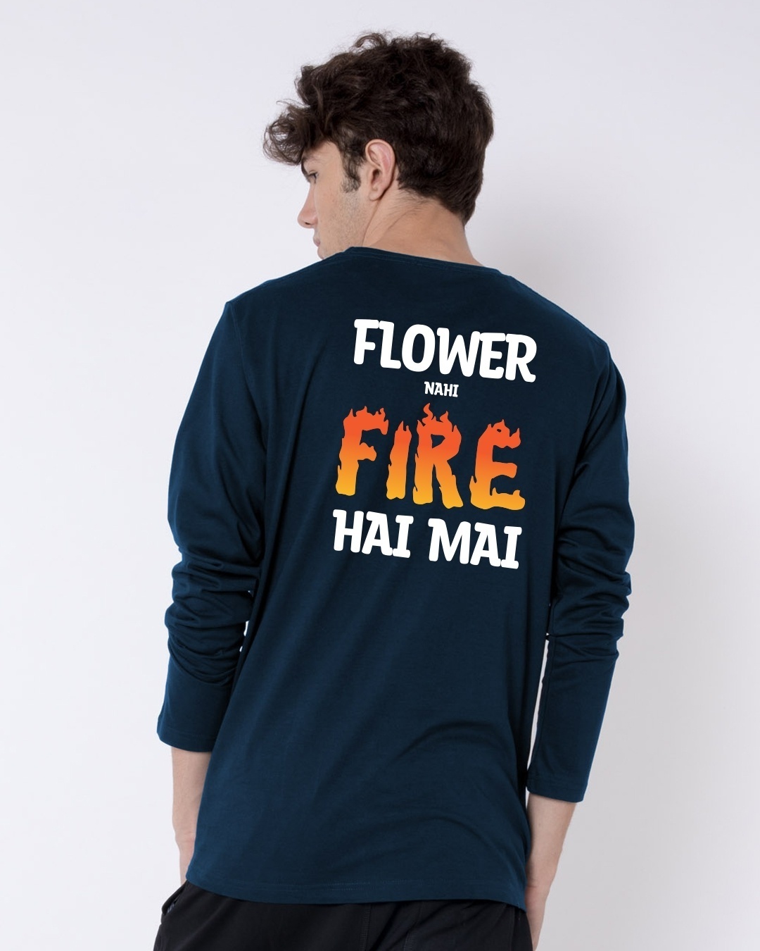 Shop Flower Nhi Fire Hai Full Sleeve T-shirt-Design
