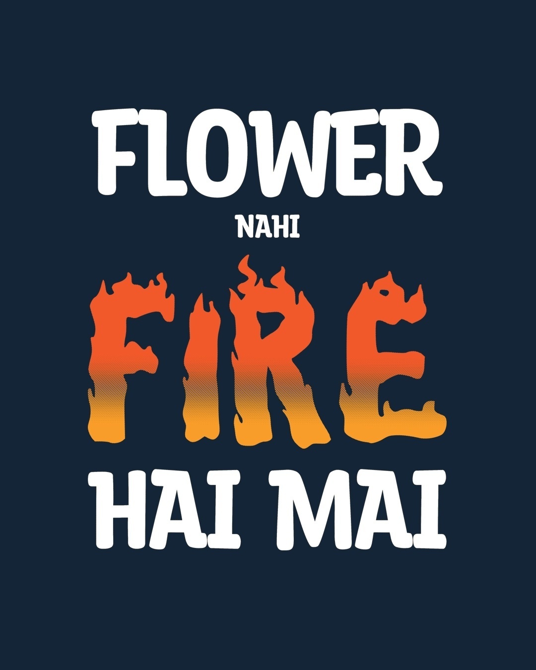 Shop Flower Nhi Fire Hai Full Sleeve T-shirt