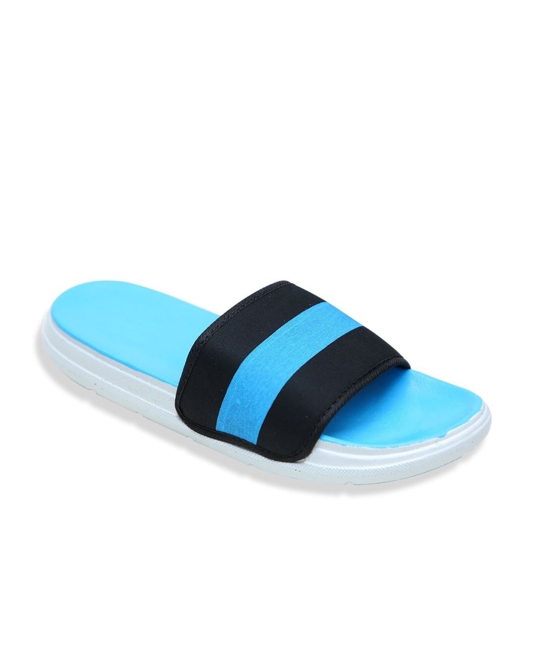 Shop Sky Blue Sliders For Men