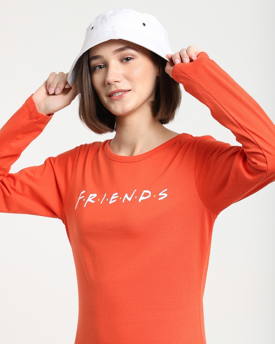 Shop Friends Logo Full Sleeve T-Shirt (FRL)-Front