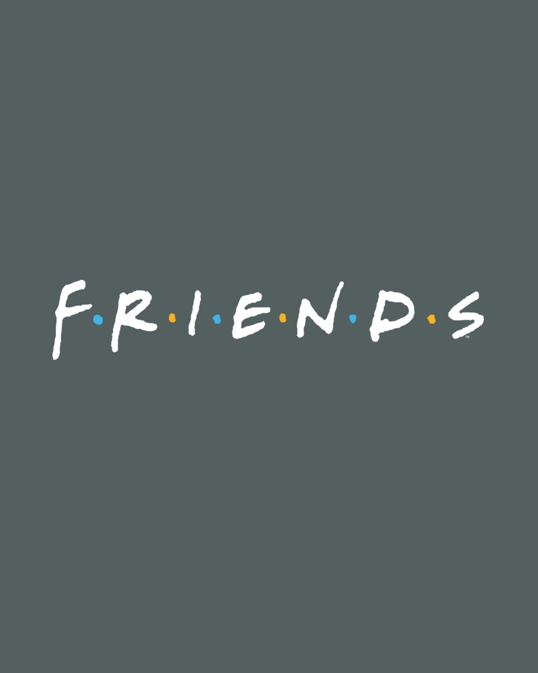 Shop Friends Logo Round Neck Vest (FRL) Nimbus Grey-Full