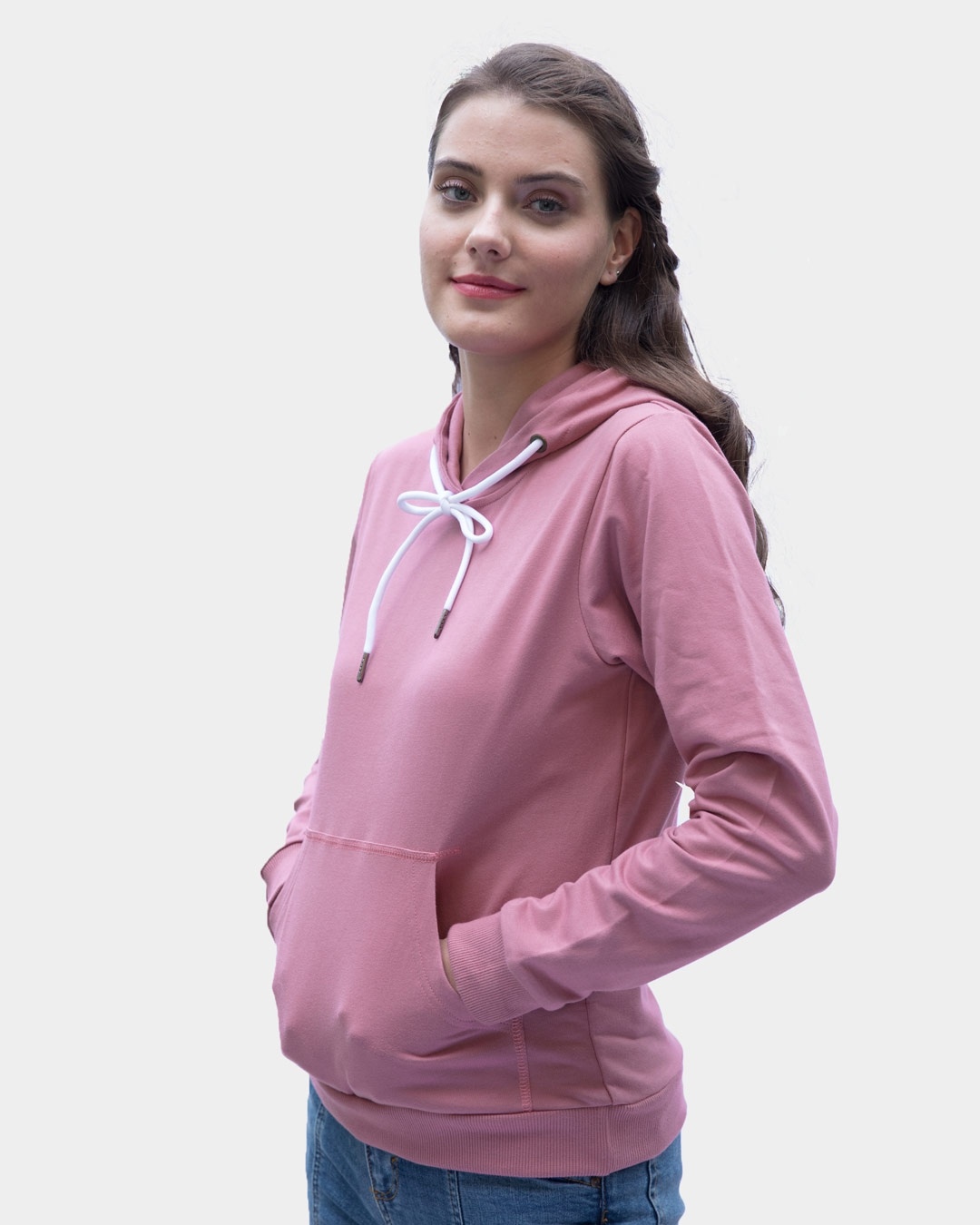 Shop Frosty Pink Fleece Hoodies-Design
