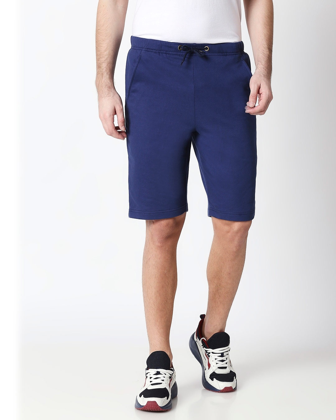 Shop Galaxy Blue Men's Casual Shorts-Front