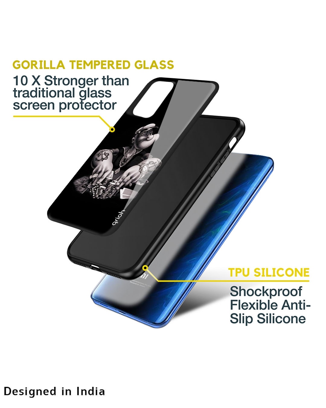 Shop Gambling Problem Printed Premium Glass Case for Redmi Note 11 SE (Shock Proof,Scratch Resistant)-Design