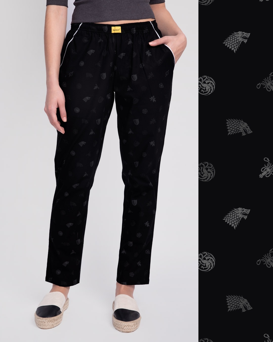 Shop Game Of Thrones All Over Printed Pyjama (GTL)-Front