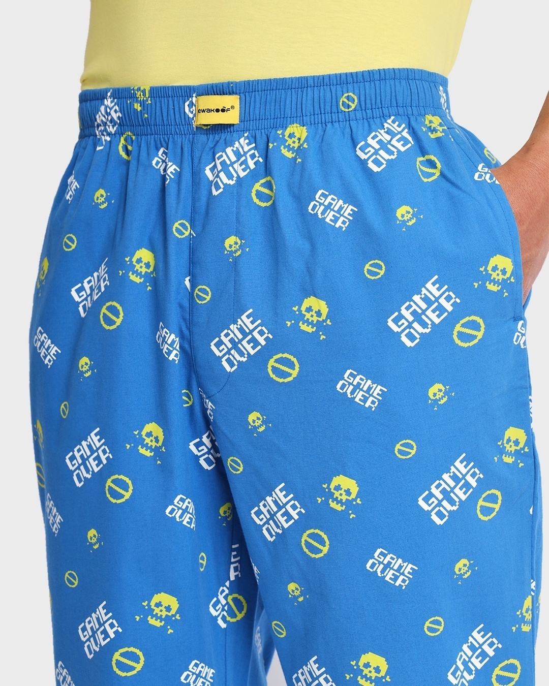 Shop Men's Blue Game Over All Over Printed Pyjama