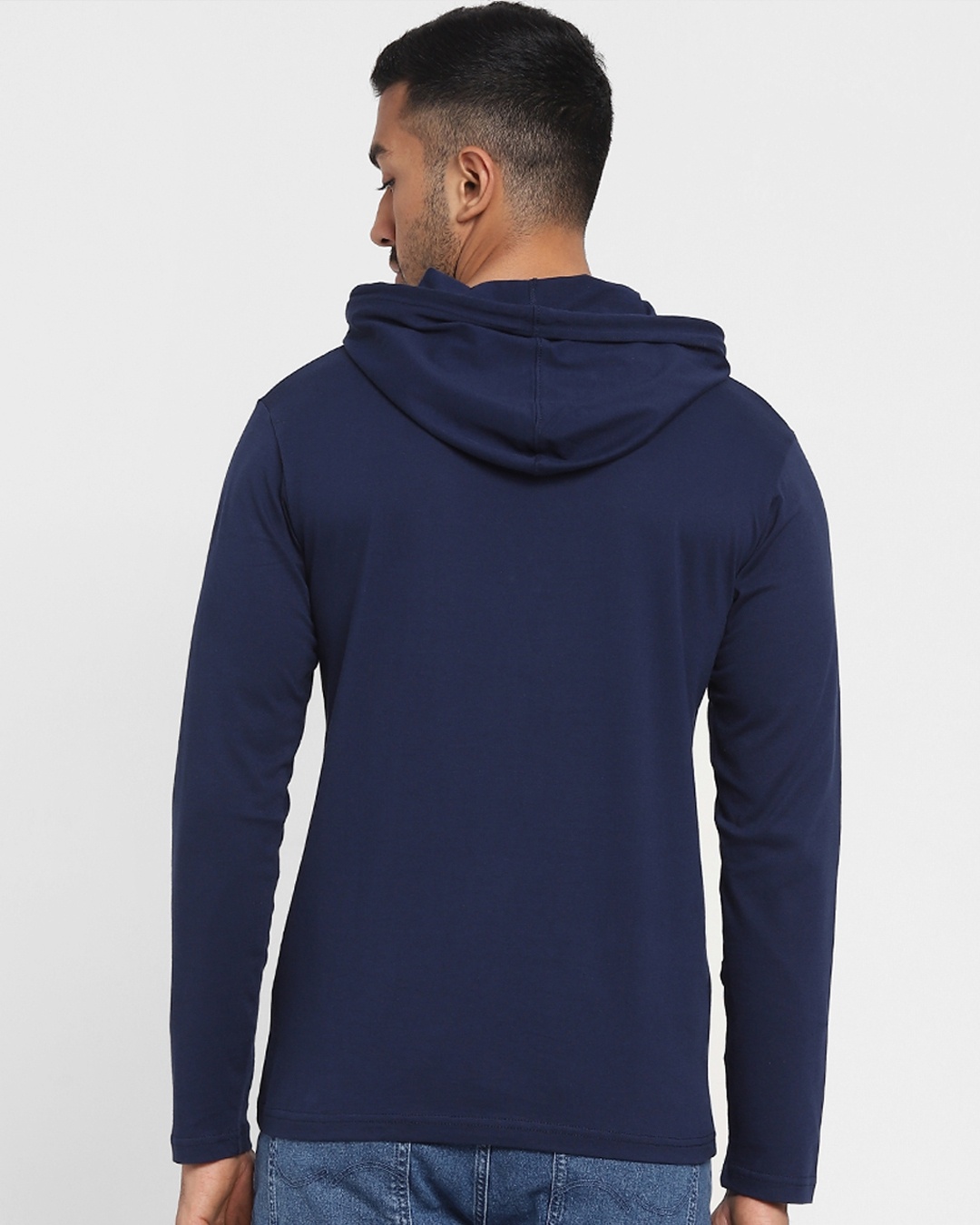 Shop Game Over Minimal Full Sleeve Hoodie T-shirt-Back
