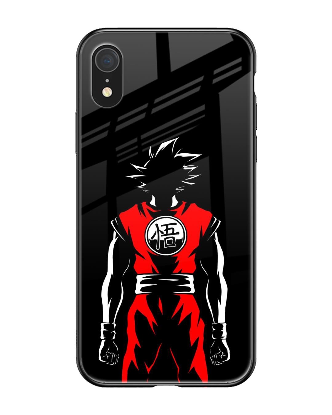 Shop Goku Back Art Premium Glass Case for Apple iPhone XR (Shock Proof,Scratch Resistant)-Front