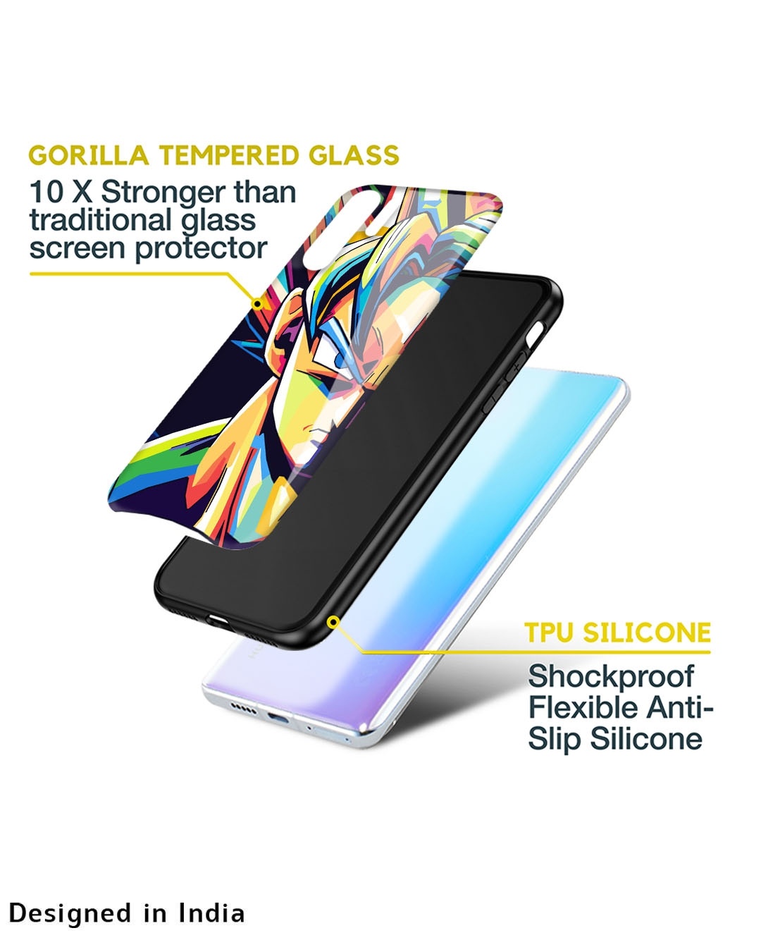 Shop Goku Pop Art Premium Glass Case for Apple iPhone 11 (Shock Proof,Scratch Resistant)-Design