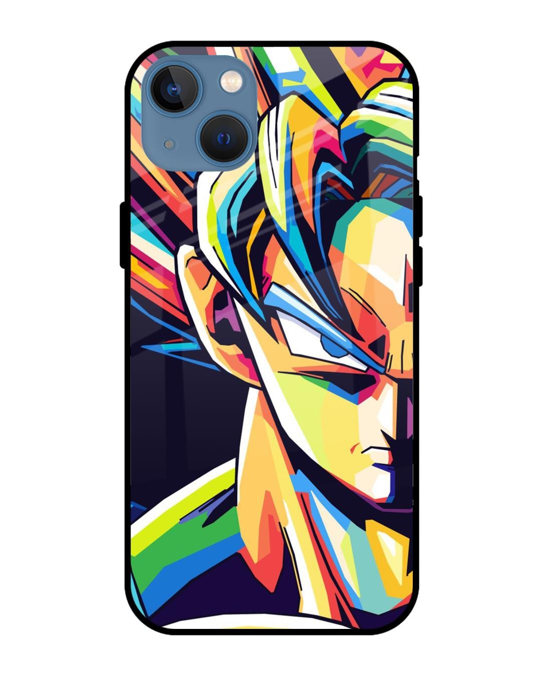 Shop Goku Pop Art Premium Glass Case for Apple iPhone 13 (Shock Proof,Scratch Resistant)-Front