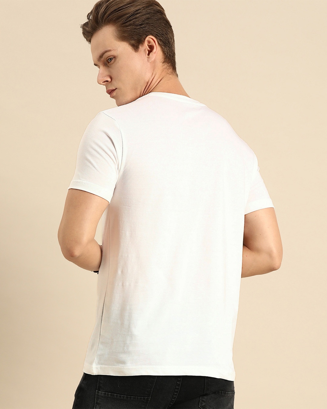 Shop Goofy Mickey Pocket Half Sleeve T-Shirt (DL) White-Design