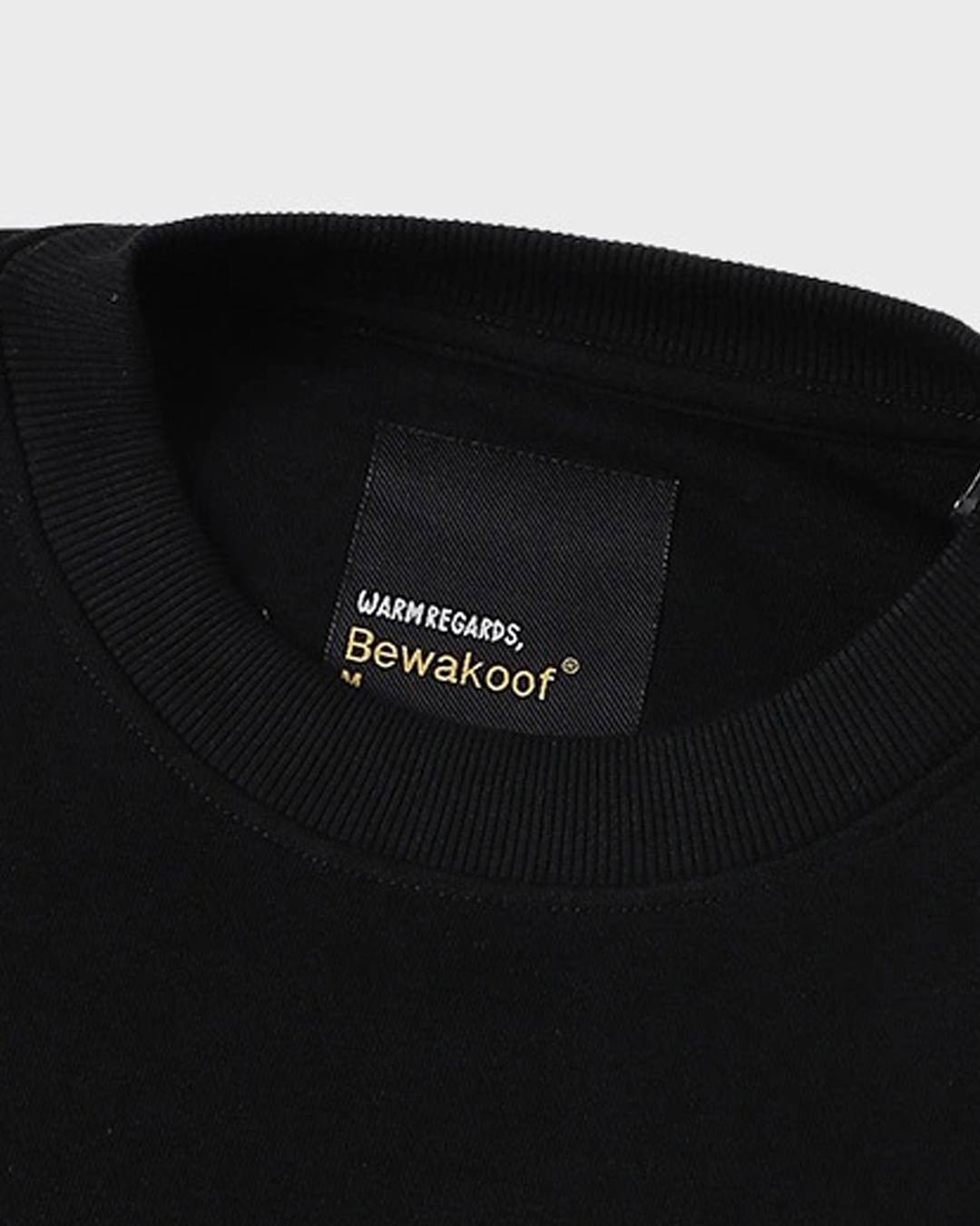 Shop Men's Black Goosebumps Graphic Printed Oversized Sweatshirt