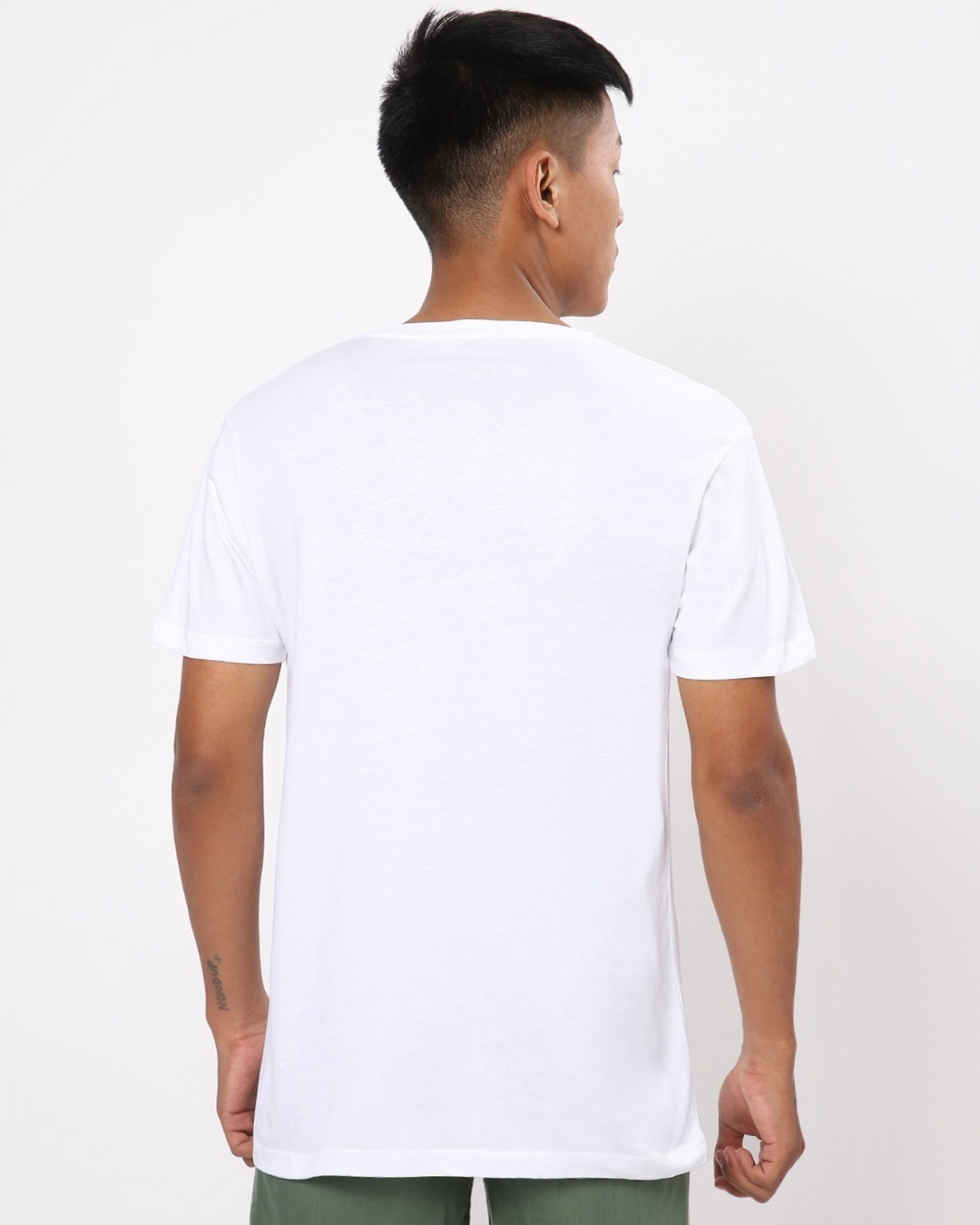 Shop Men's White Gorr Typography T-shirt-Back