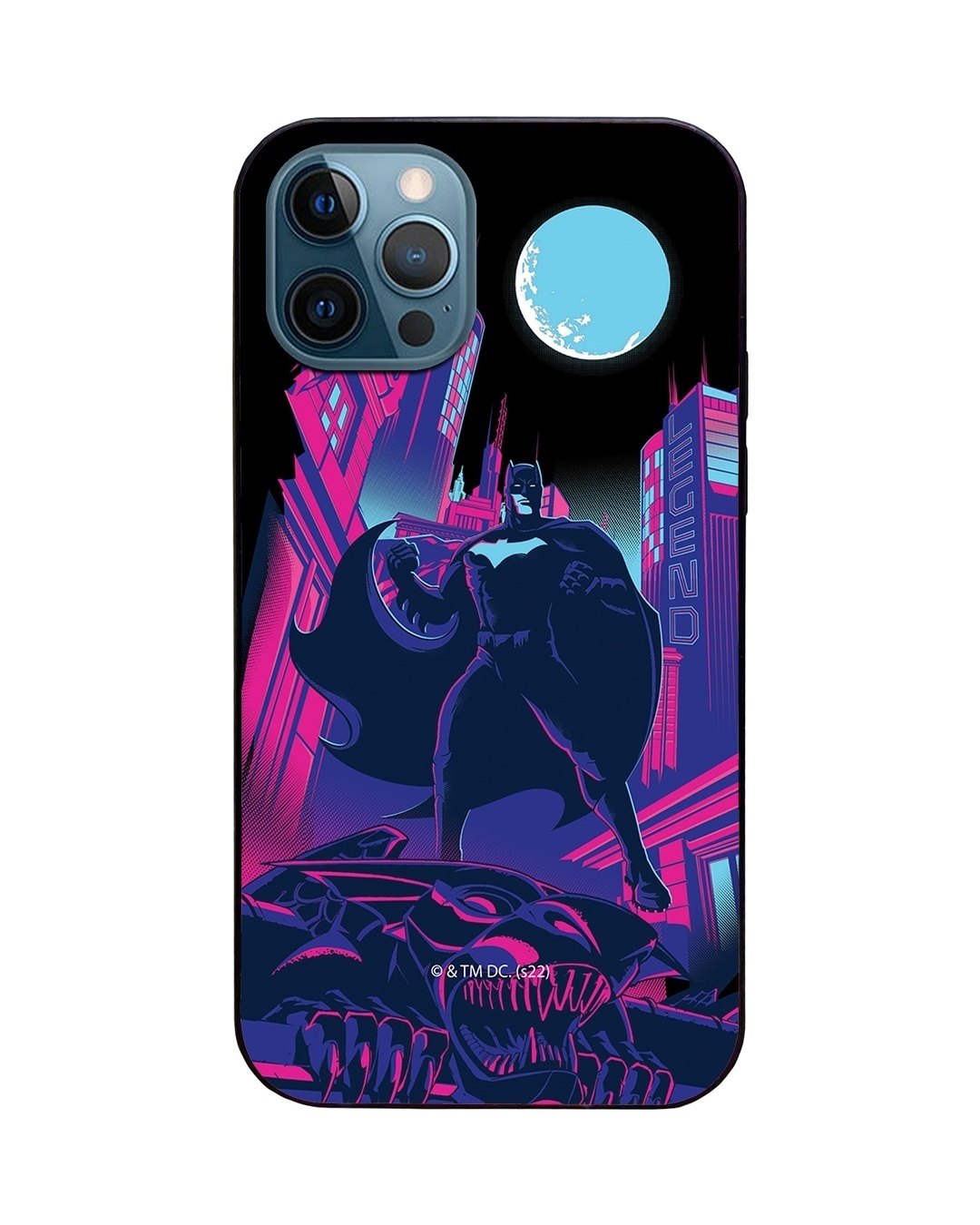 Shop Gothama's Knight LED Cover for iPhone 12 Pro Max-Back
