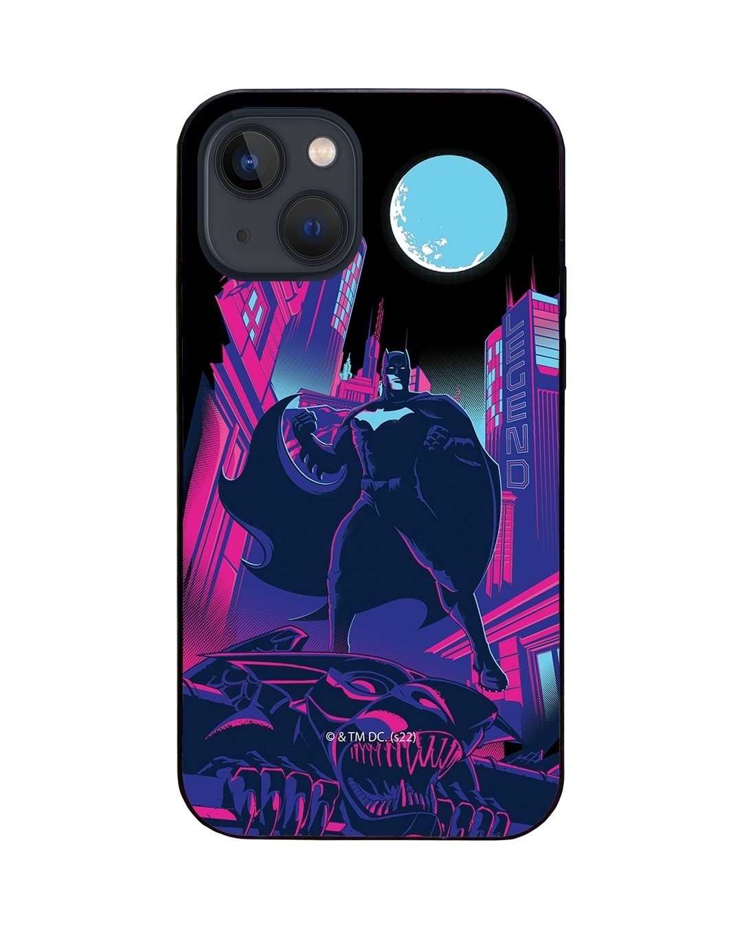 Shop Gothama's Knight LED Cover for iPhone 13-Back