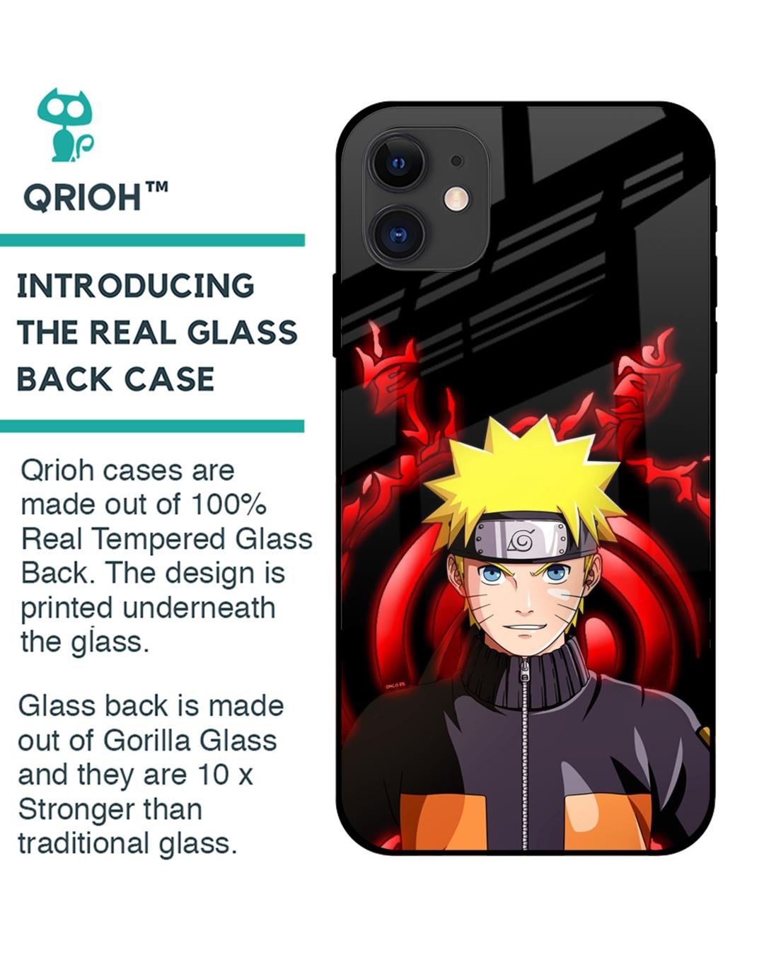 Shop Great Naruto Premium Glass Case for Apple iPhone 12 Mini (Shock Proof,Scratch Resistant)-Back