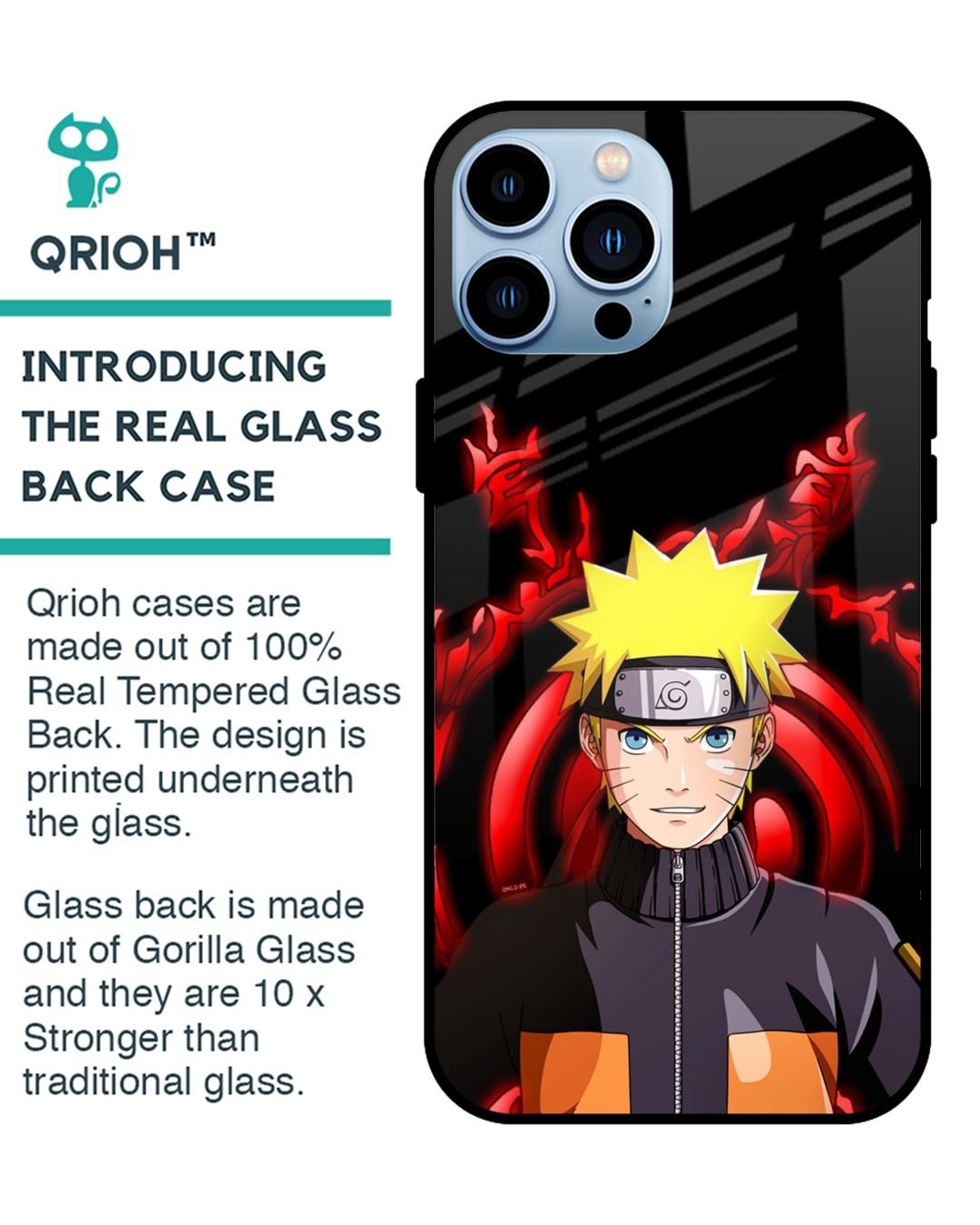 Shop Great Naruto Premium Glass Case for Apple iPhone 13 Pro Max (Shock Proof,Scratch Resistant)-Back