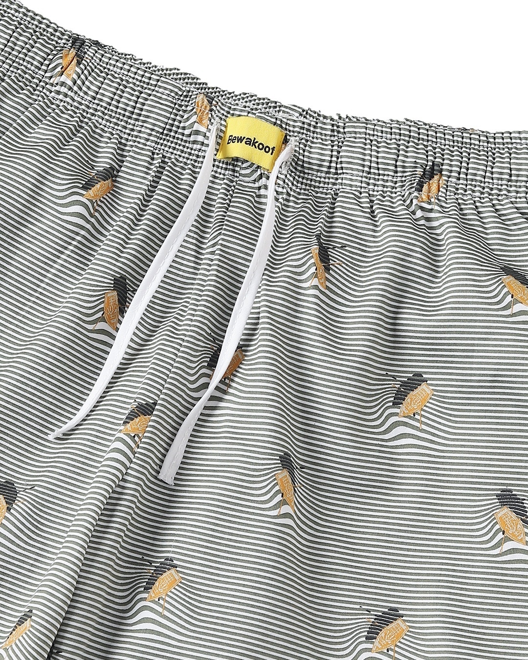 Shop Women's Grey Striped Pyjamas