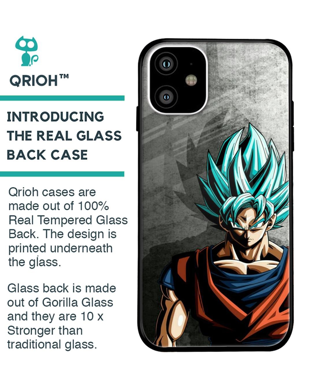 Shop Grunge Goku Premium Glass Case for Apple iPhone 11 (Shock Proof,Scratch Resistant)-Back