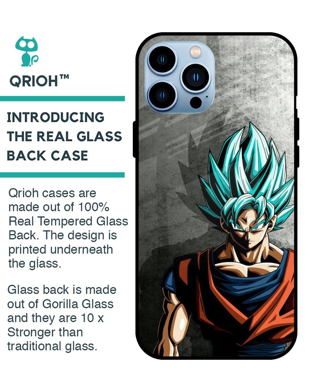 Shop Grunge Goku Premium Glass Case for Apple iPhone 13 Pro (Shock Proof,Scratch Resistant)-Back