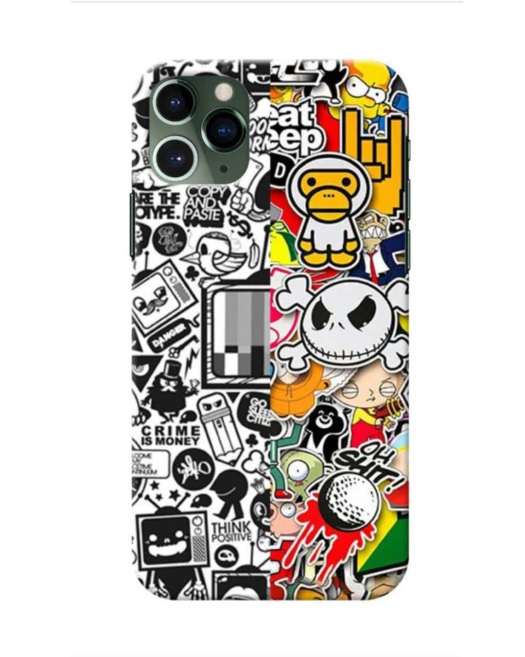 Shop GTA Multi Abstract Printed Designer Hard Cover For iPhone 11 Pro Max (Impact Resistant)-Front