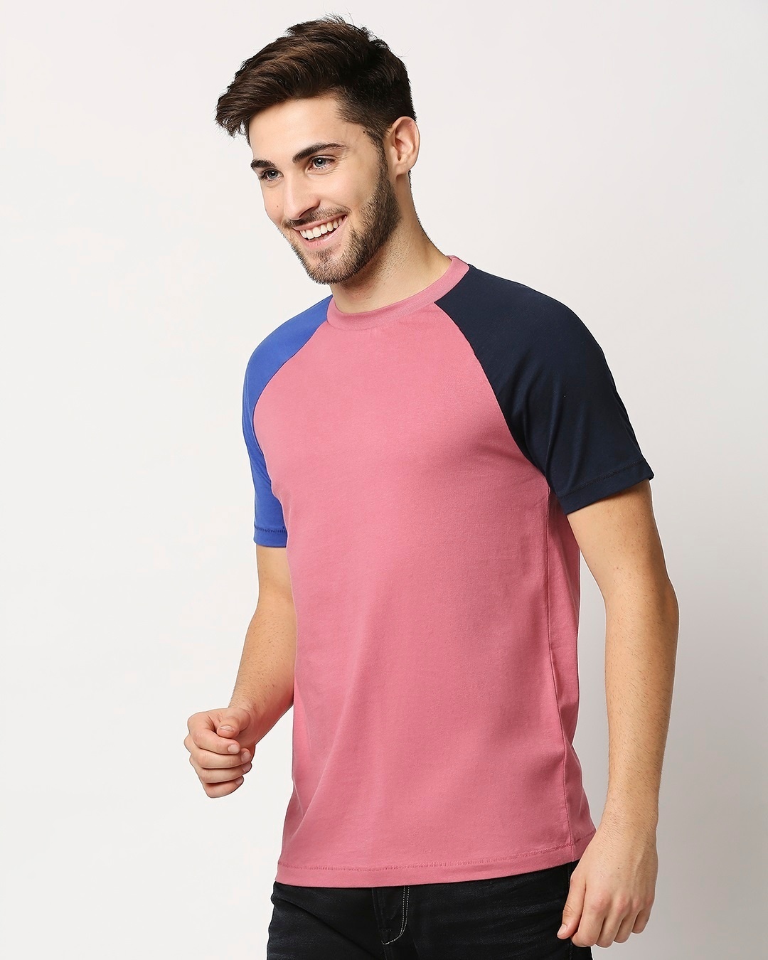 Shop Heather Rose Contrast Sleeve Raglan T-Shirt-Design