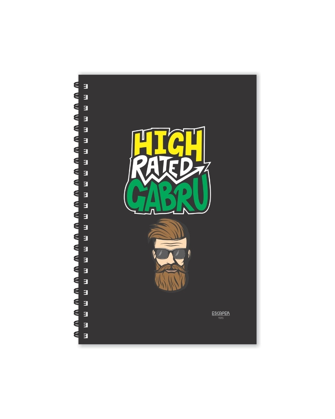 Shop High Rated Gabru Designer Notebook (Soft Cover, A5 Size, 160 Pages, Ruled Pages)-Back