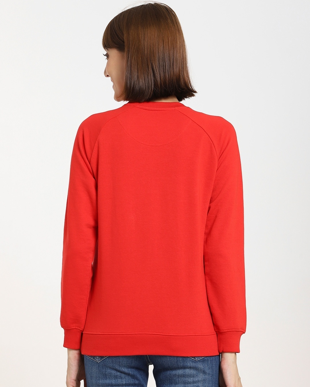 Shop High Risk Red Plus Size Solid Sweatshirt-Back