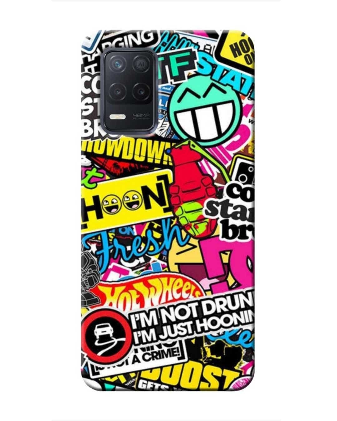 Shop Hoon Abstract Printed Designer Hard Cover For Realme Narzo 30 A (Impact Resistant, Matte Finish)-Front