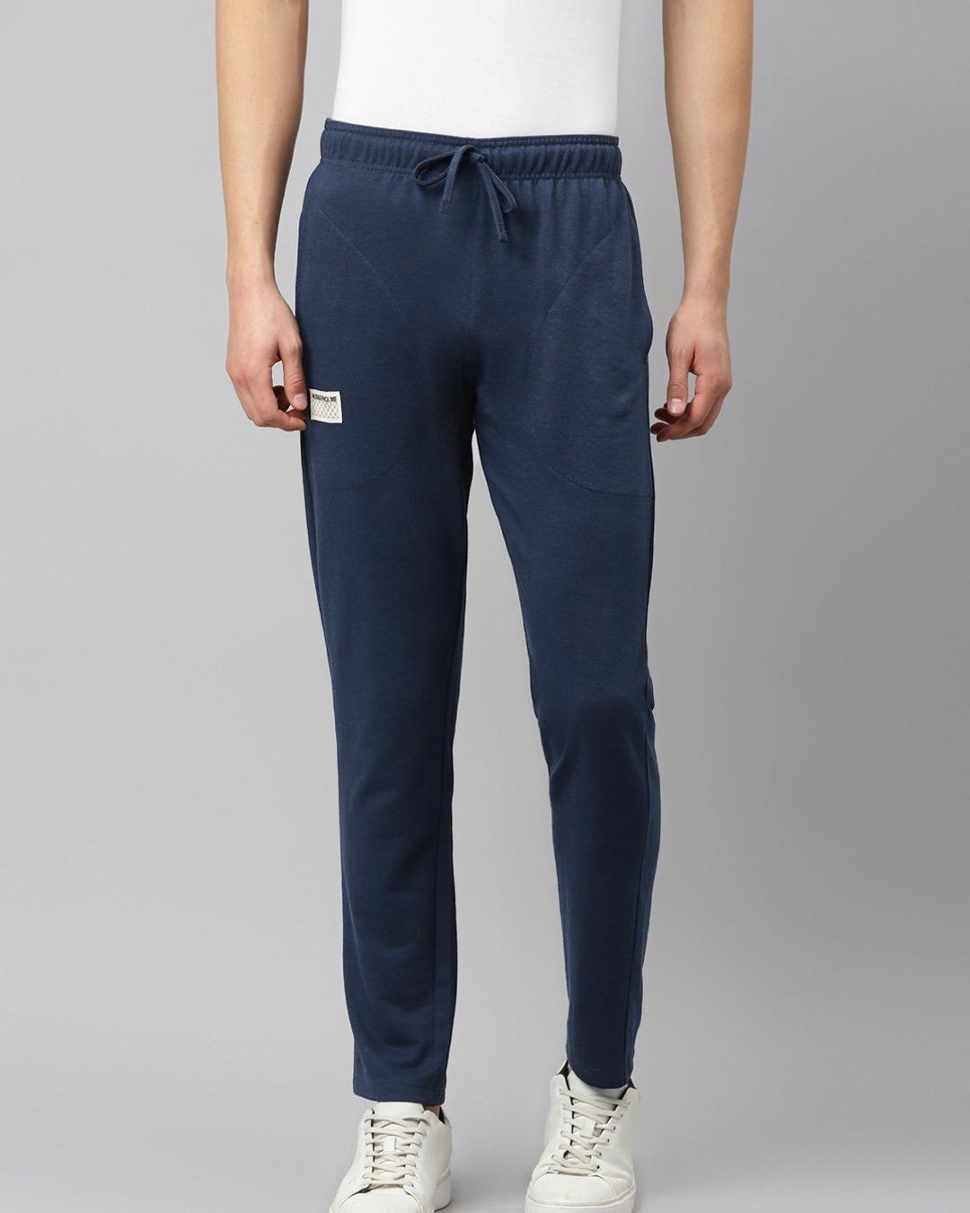 Buy HubberHolme Men's Blue Slim Fit Track Pants for Men Blue Online at ...