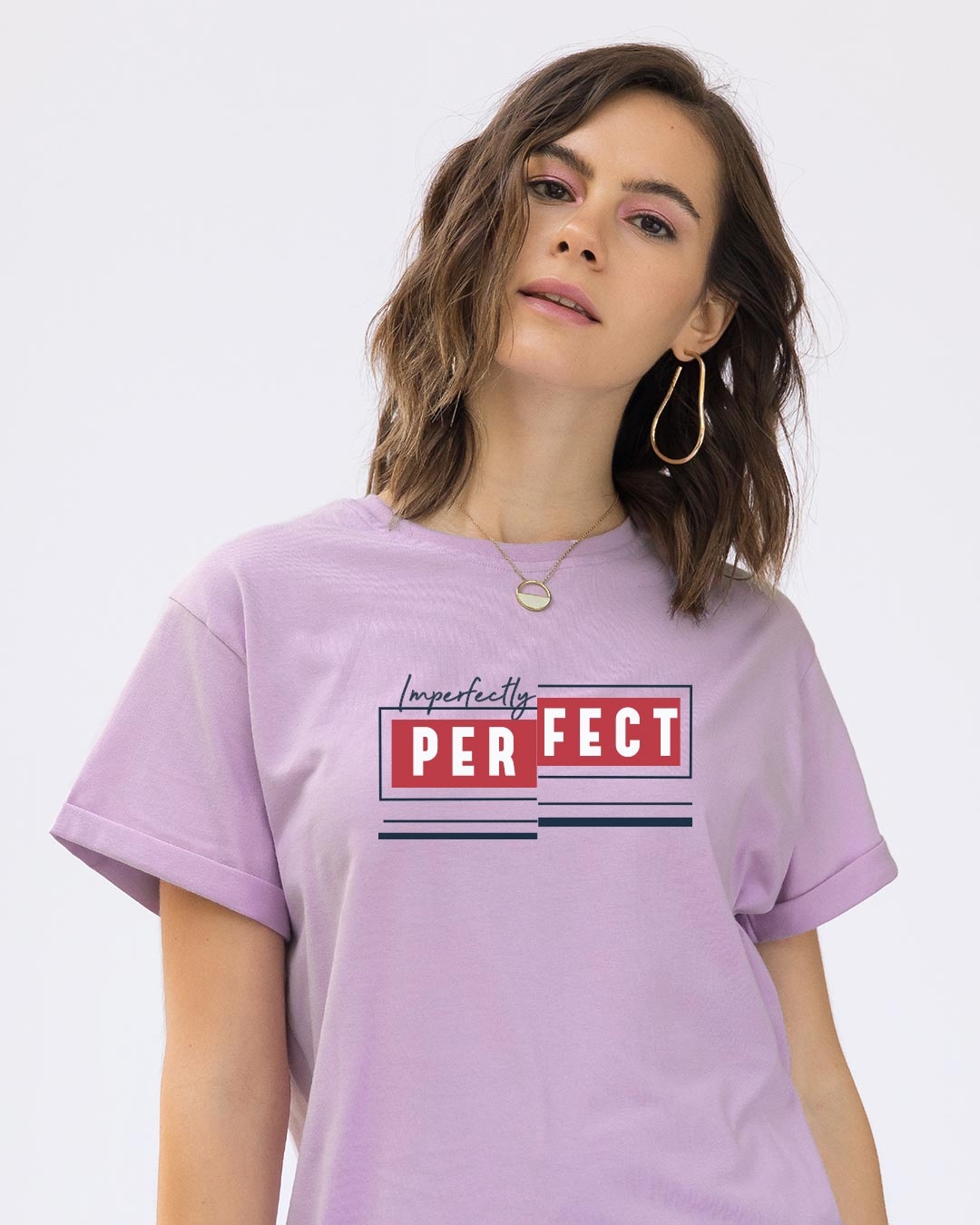 Shop Imperfectly Perfect 2.0 Boyfriend T-Shirt-Front