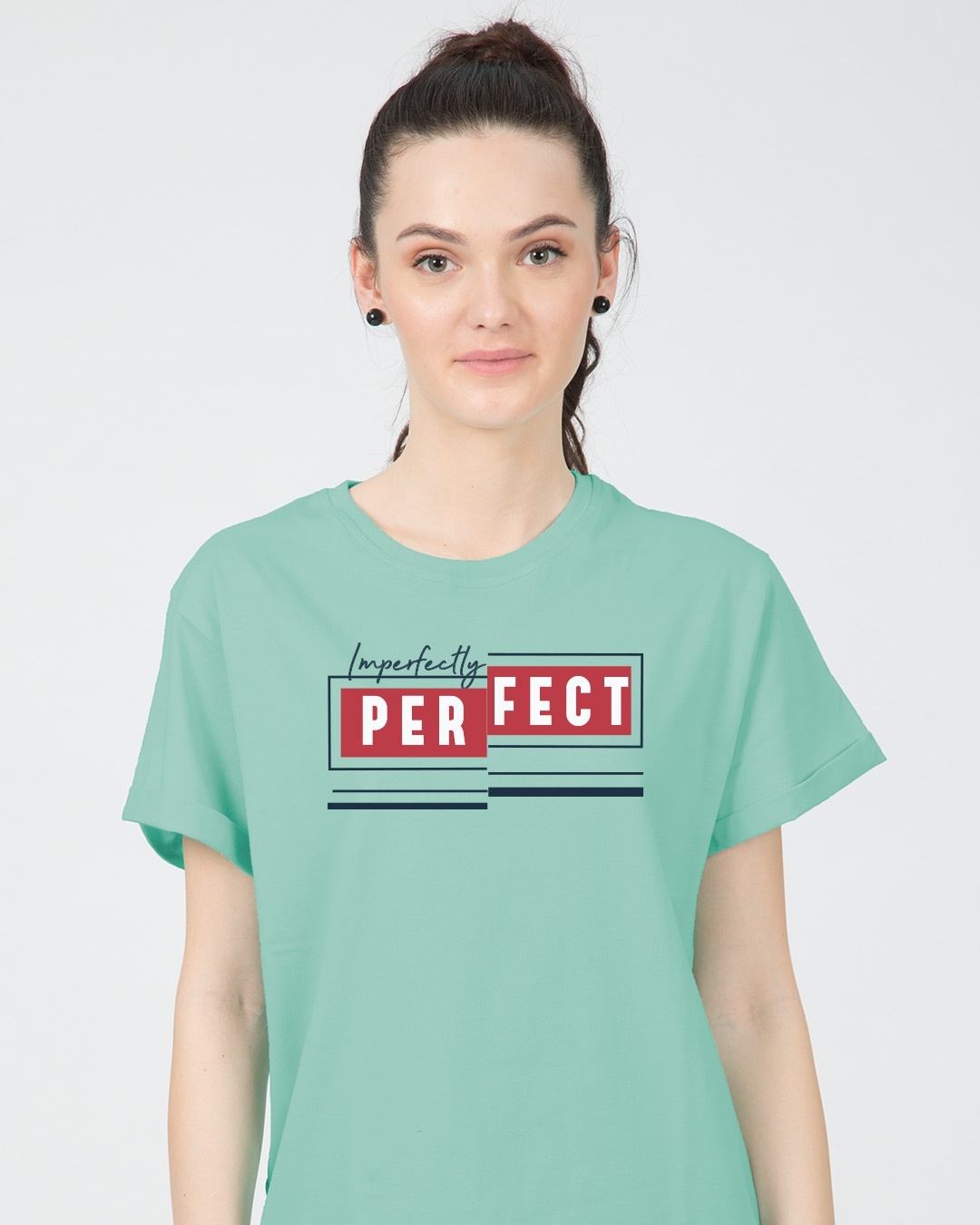 Shop Imperfectly Perfect 2.0 Boyfriend T-Shirt-Front