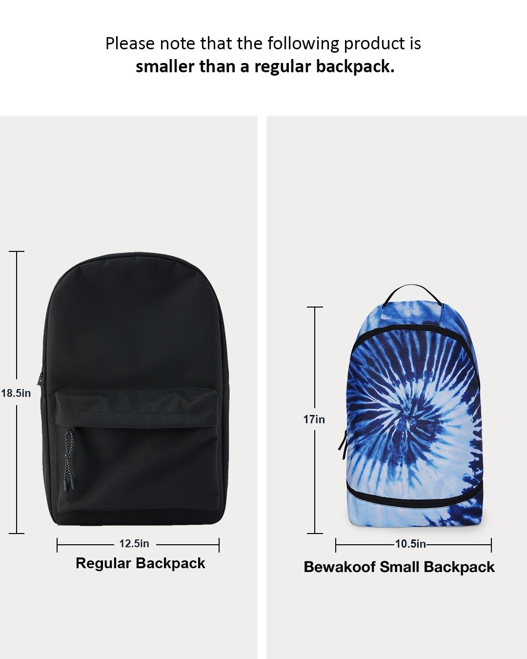 Shop Indigo Tie Dye Small Backpack-Full