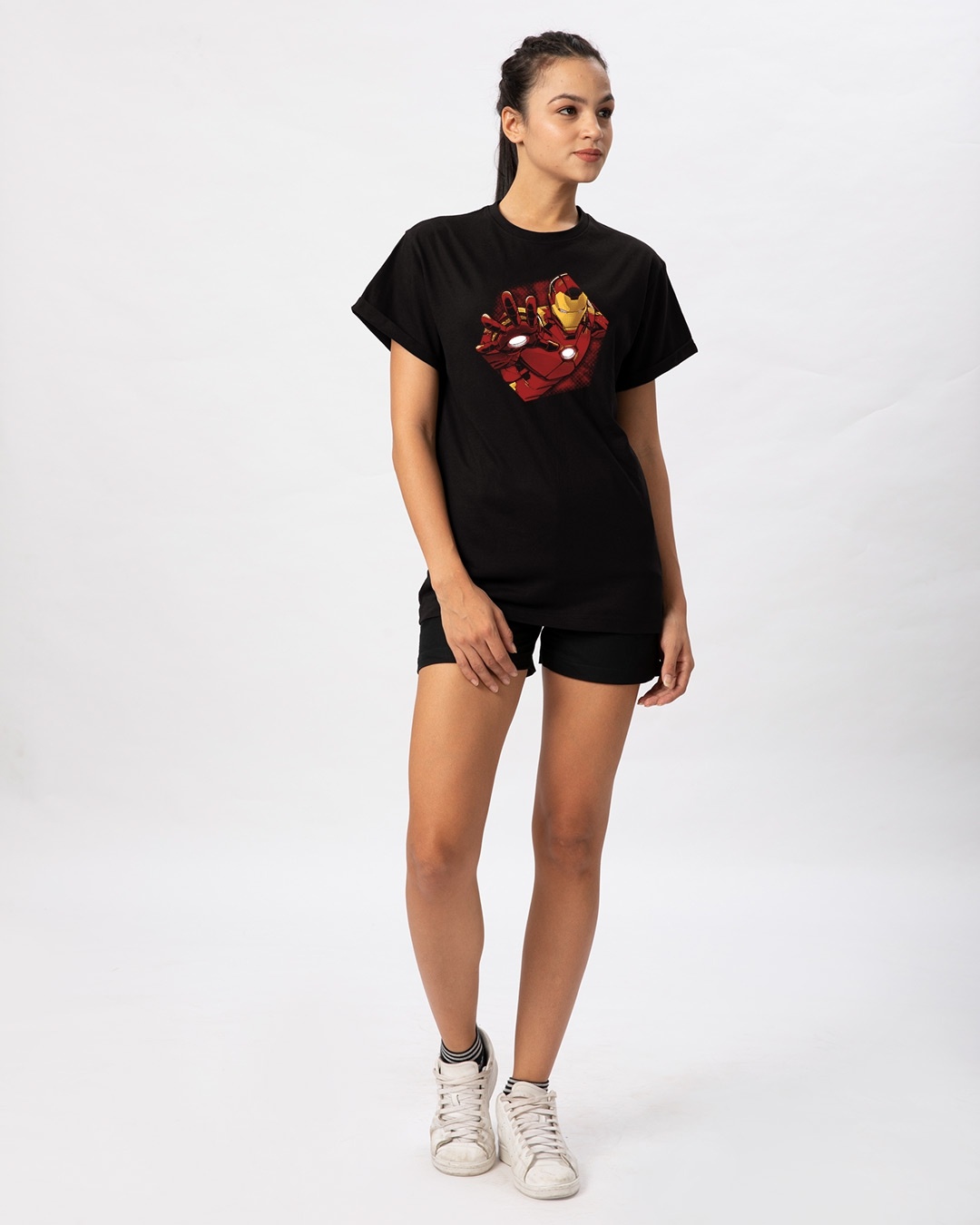 Shop Iron Man - Hexagon Boyfriend T-Shirt (AVL)-Design