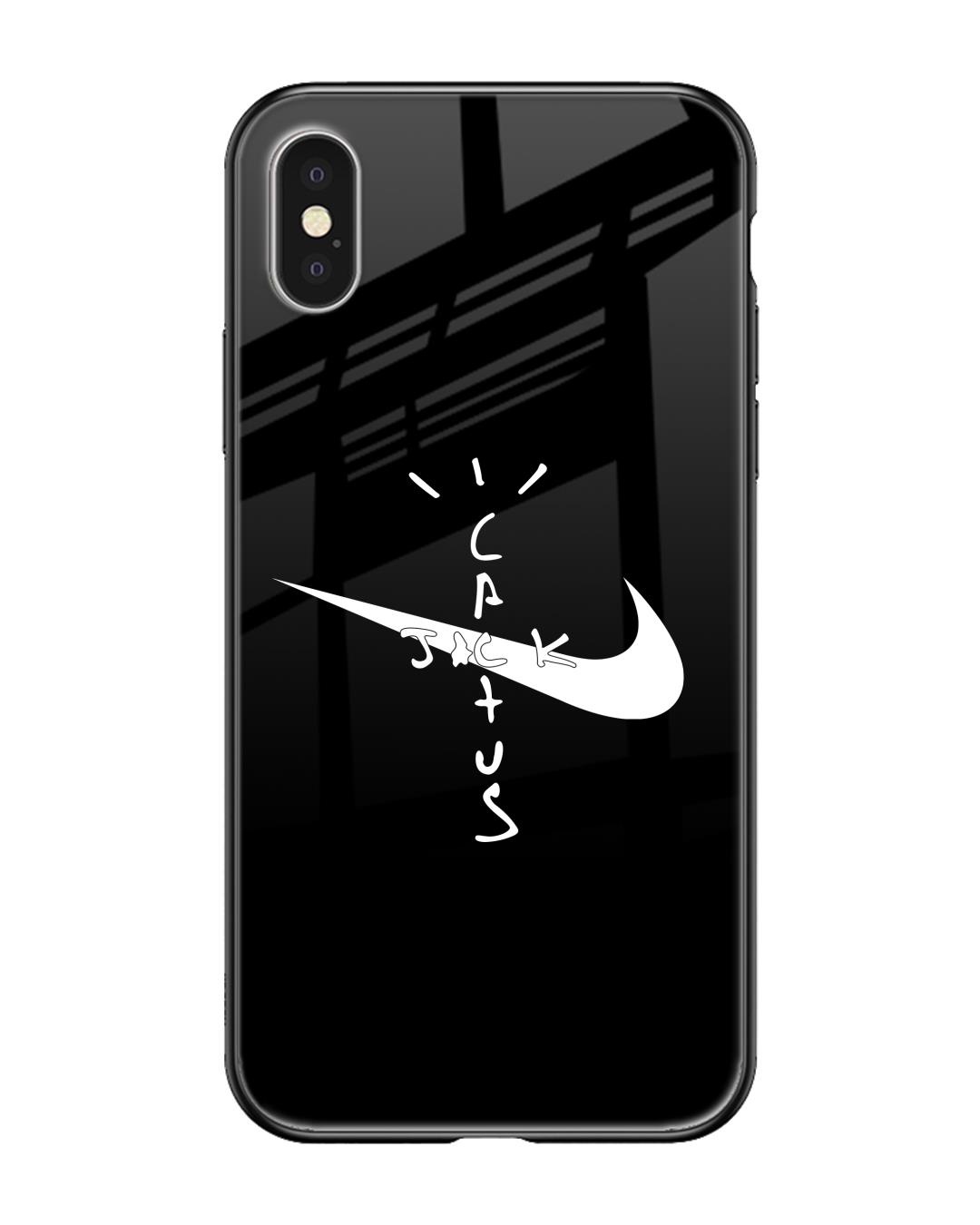 Nike glass sales iphone case