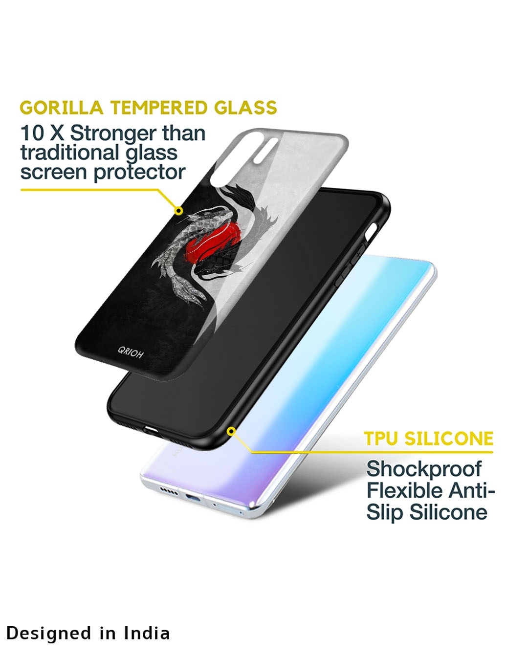 Shop Japanese Art Printed Premium Glass Cover for Oppo Reno8 5G (Shock Proof, Scratch Resistant)-Design