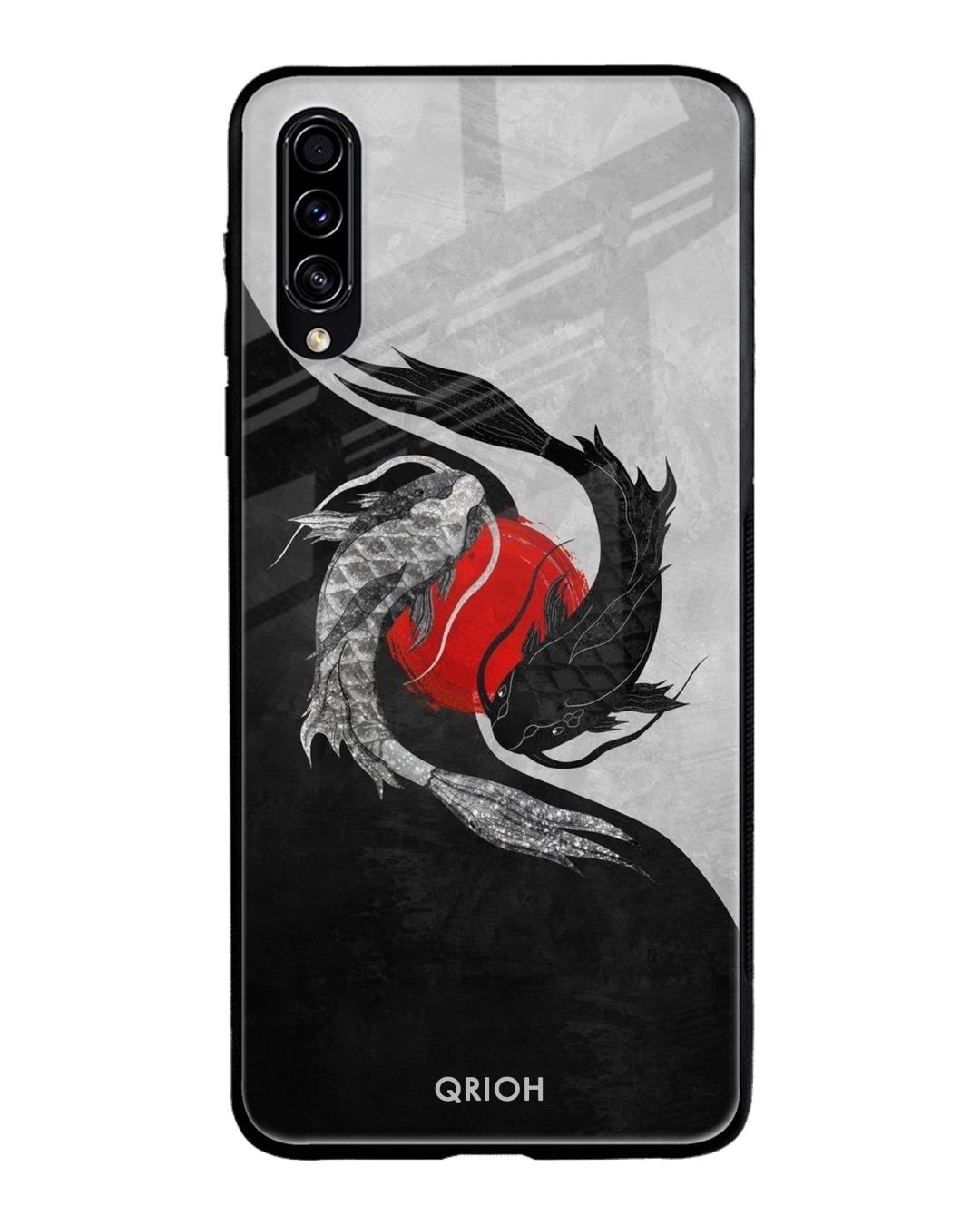 Shop Japanese Art Printed Premium Glass Cover For Samsung Galaxy A30s(Impact Resistant, Matte Finish)-Front