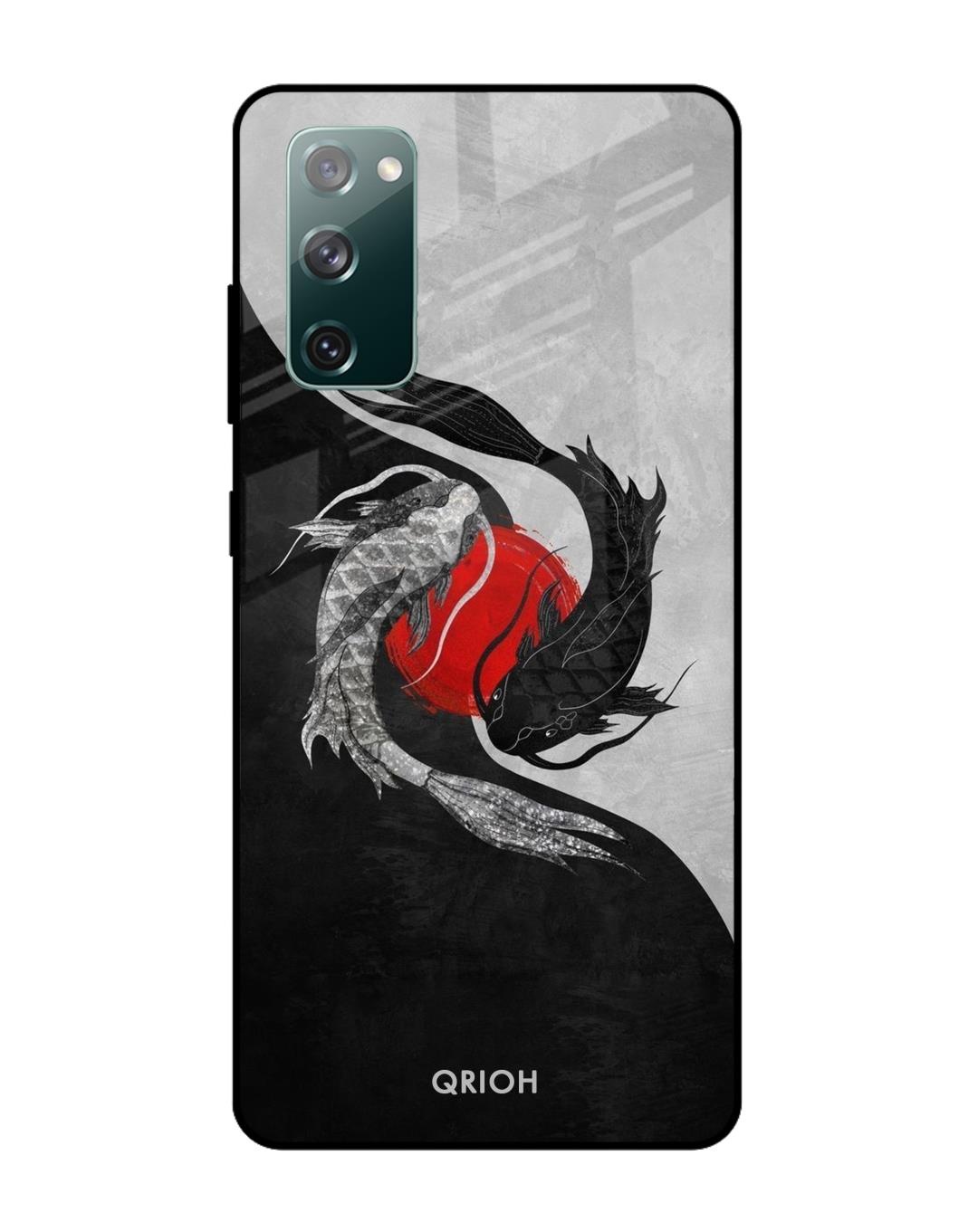 Shop Japanese Art Printed Premium Glass Cover For Samsung Galaxy S20 FE(Impact Resistant, Matte Finish)-Back