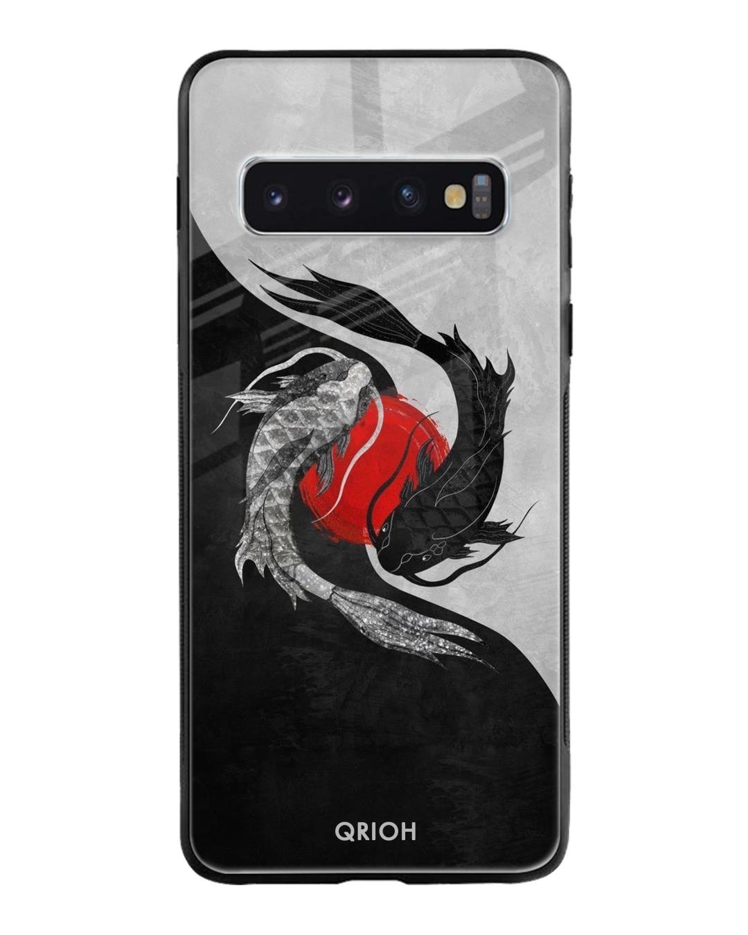 Shop Japanese Printed Premium Glass Cover For Samsung Galaxy S10 Plus(Impact Resistant, Matte Finish)-Front