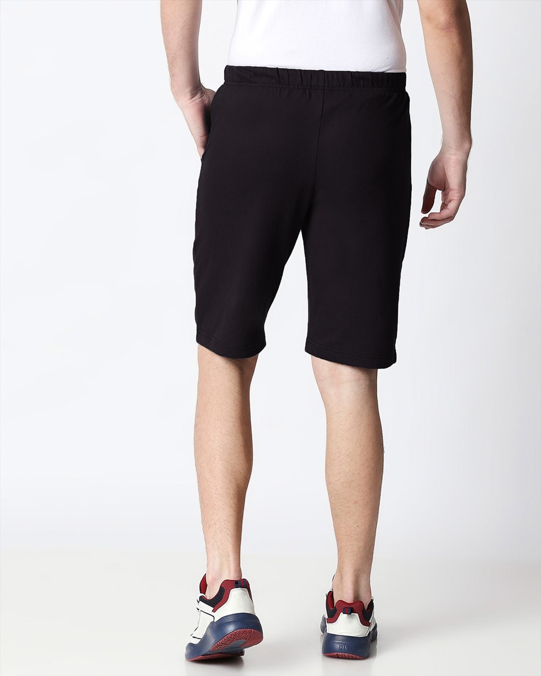 Buy Jet Black Casual Shorts for Men black Online at Bewakoof