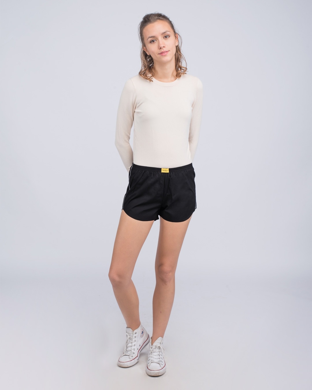 Shop Jet Black Plain Boxer