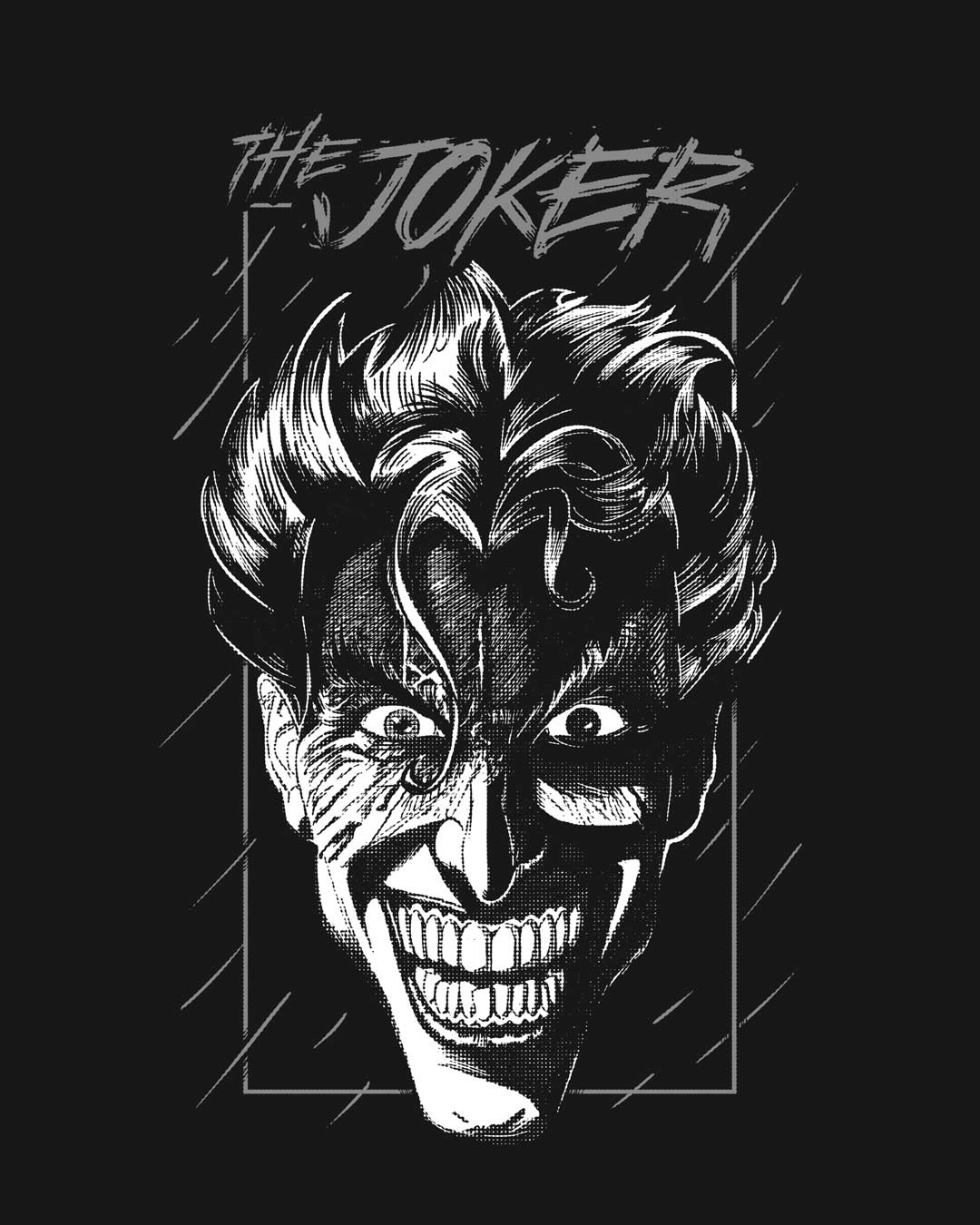 Shop Joker Stare Glow In Dark Full Sleeve T-Shirt (BML) 