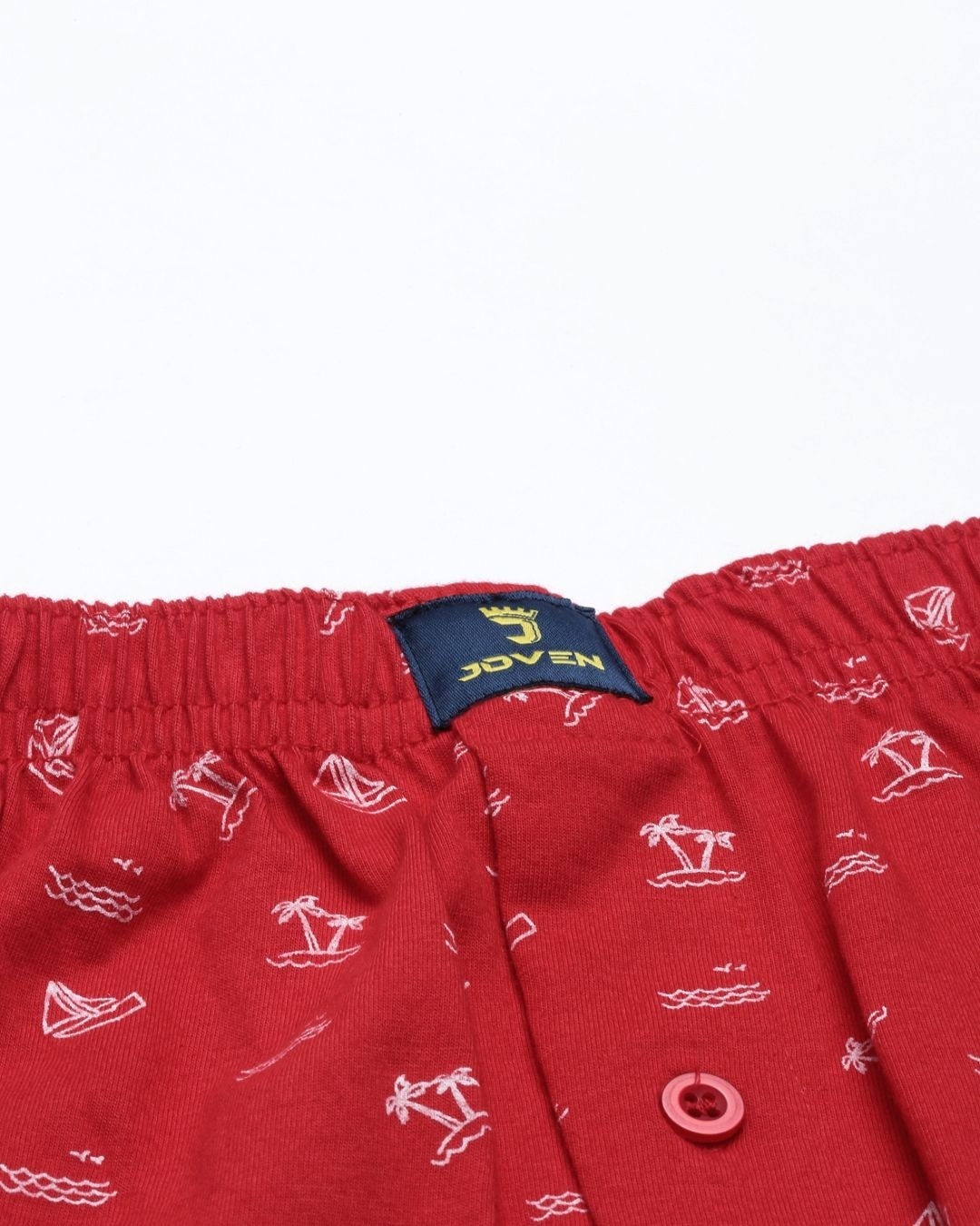 Shop Red Printed Knitted Men's Boxer