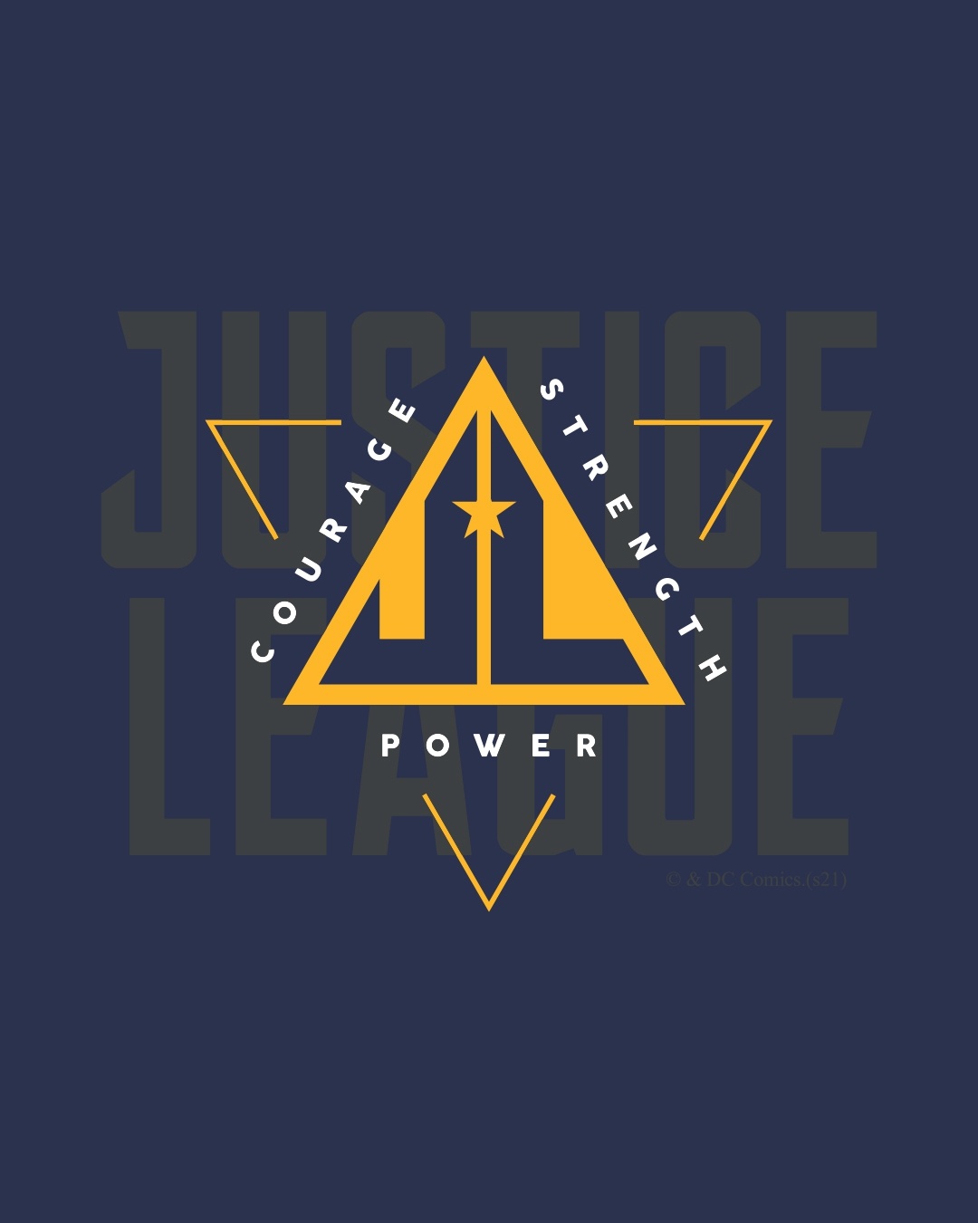 Shop Justice League Triad Full Sleeve Hoodie T-shirt-Full
