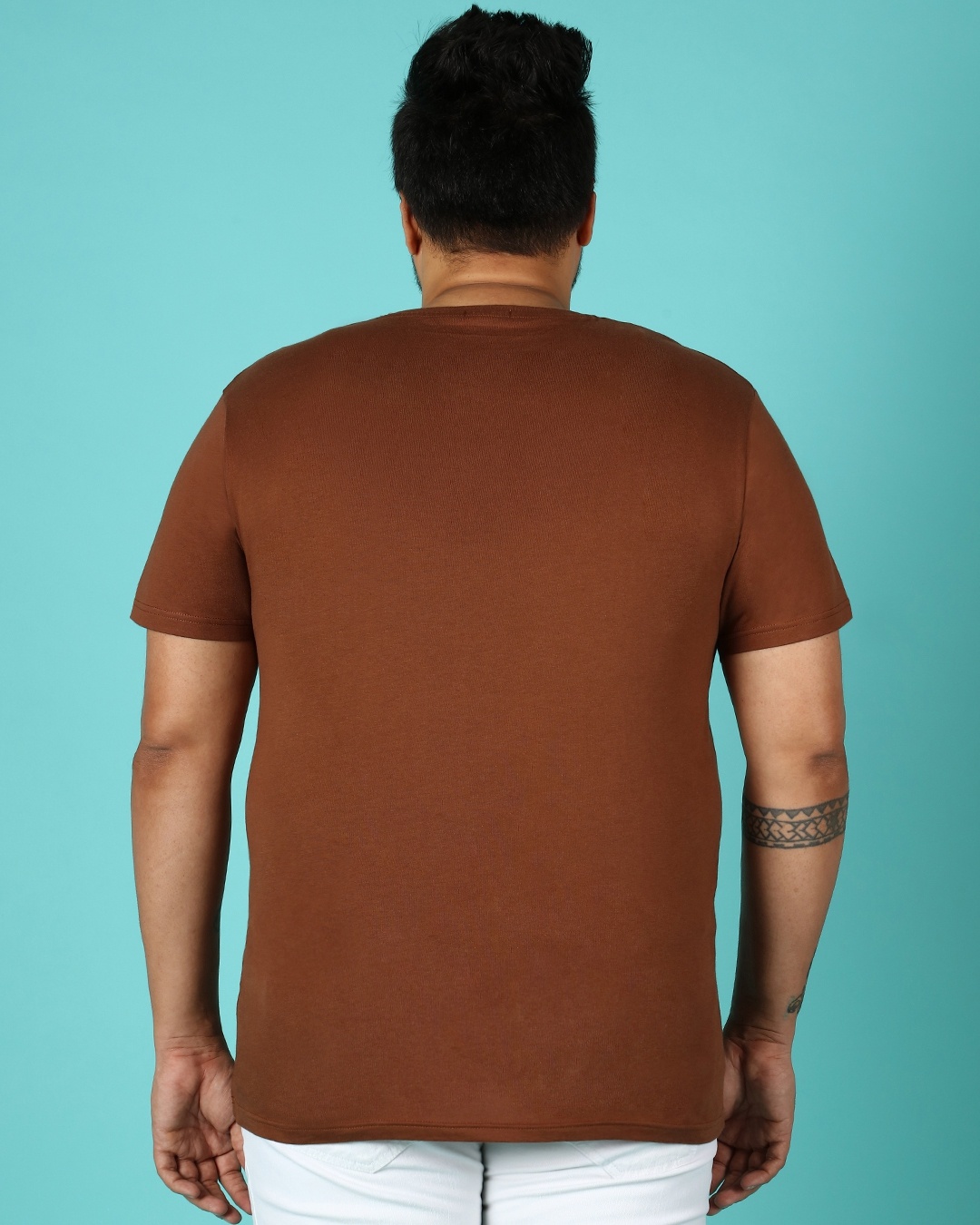 Shop Karma Cycle Plus Size Half Sleeve T-shirt-Back