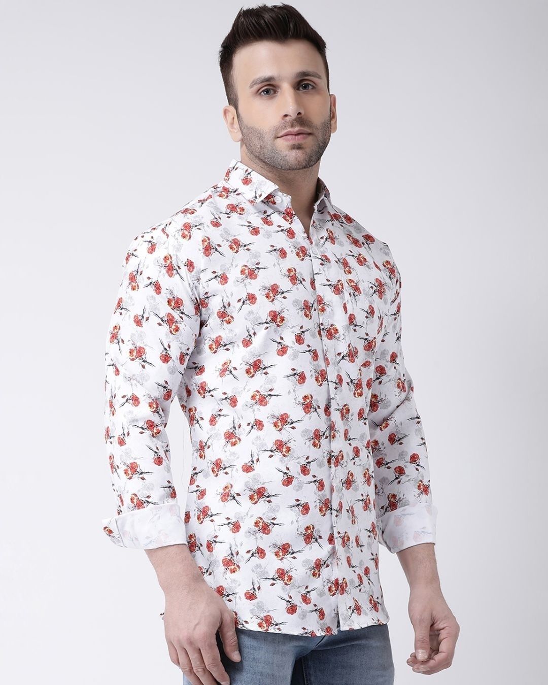 Shop Full Sleevess Cotton Casual Printed Shirt-Full