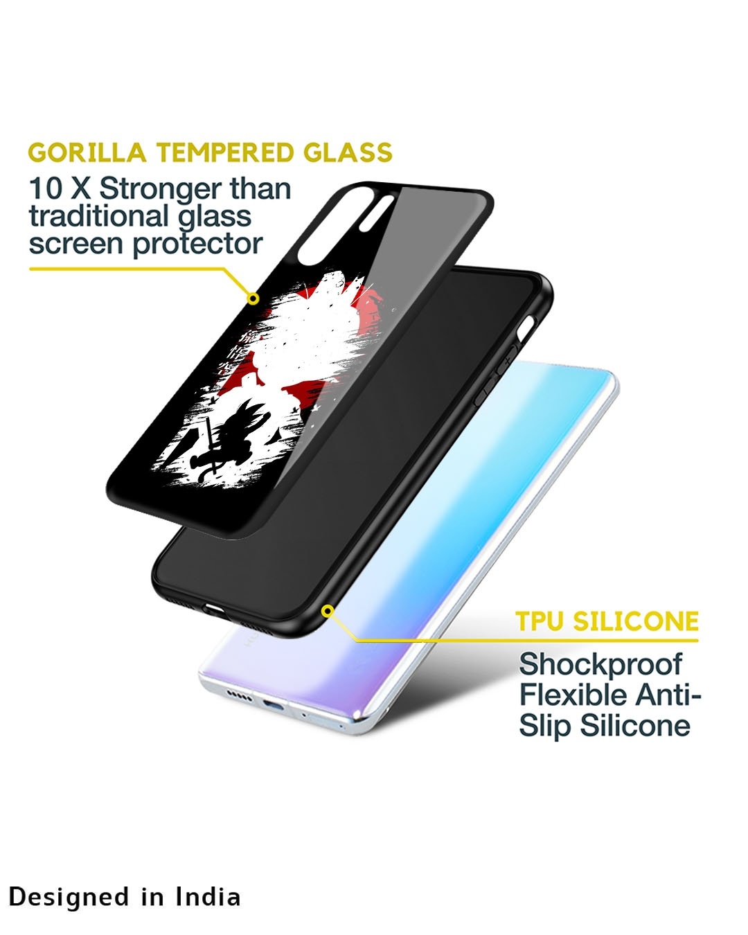 Shop Kid Goku Premium Glass Case for Apple iPhone 12 (Shock Proof,Scratch Resistant)-Design