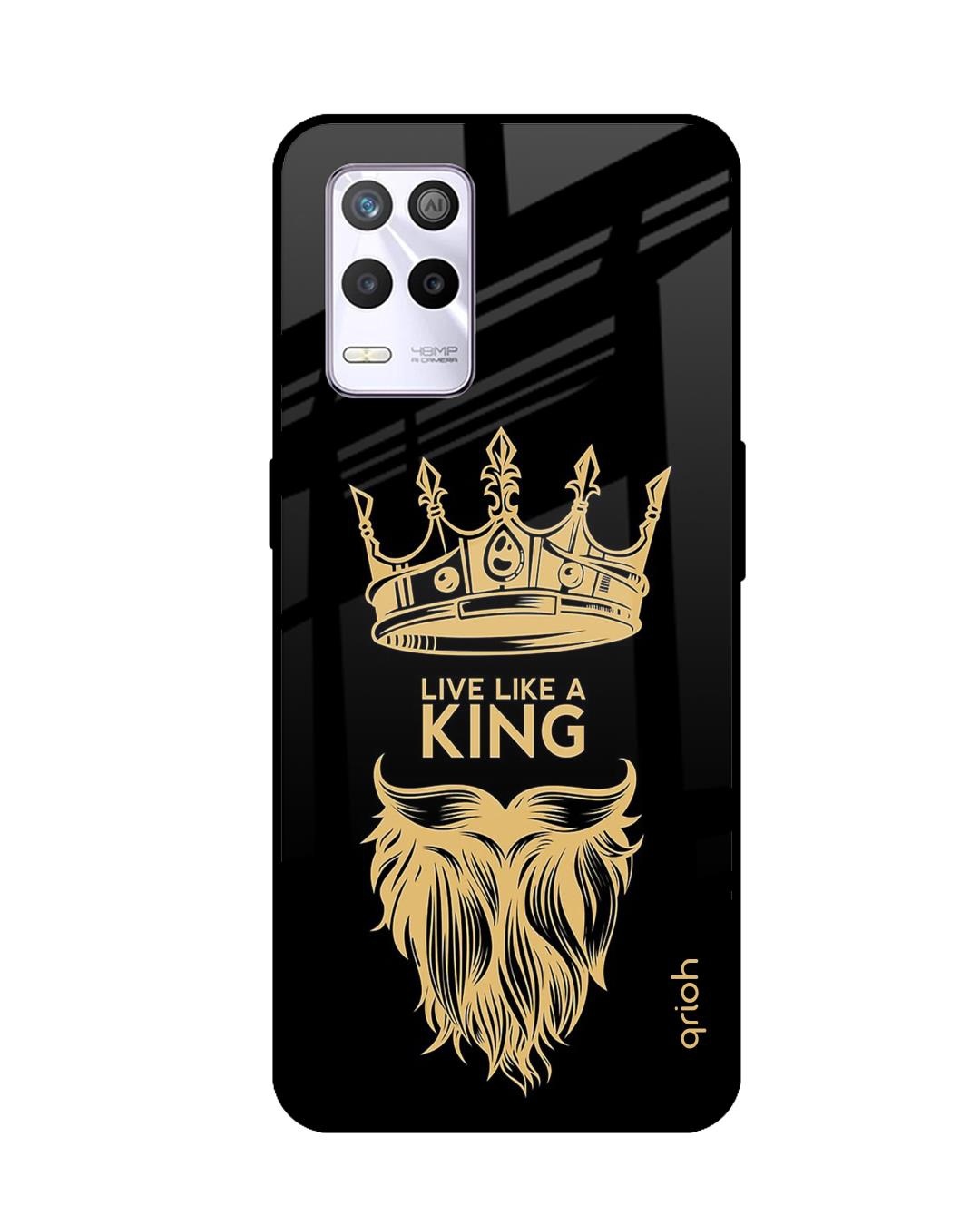 Shop King Life Printed Premium Glass Cover for Realme 9 5G (Shock Proof, Scratch Resistant)-Front