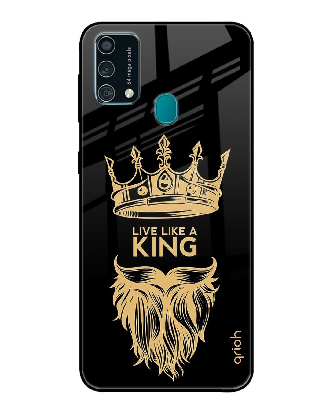 Shop King Life Printed Premium Glass Cover For Samsung Galaxy F41(Impact Resistant, Matte Finish)-Front
